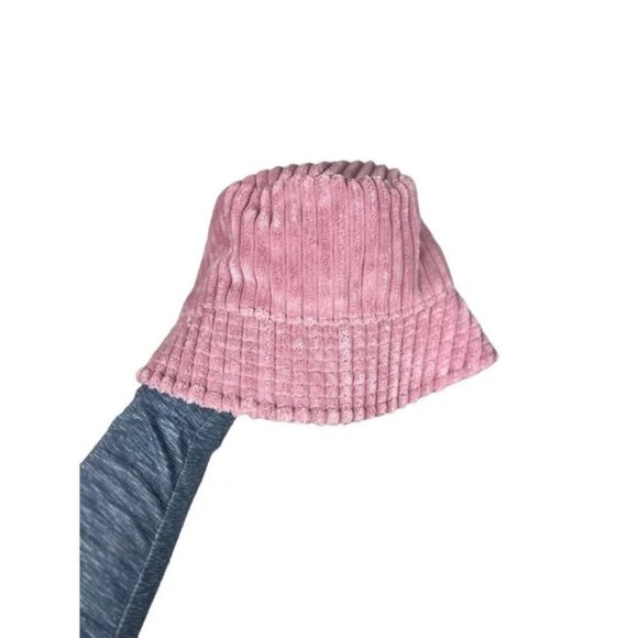 Target Wild Fable Pink Corduroy Bucket Hat Adjustable Lined Polyester Nylon Wm’s - Picture 4 of 13